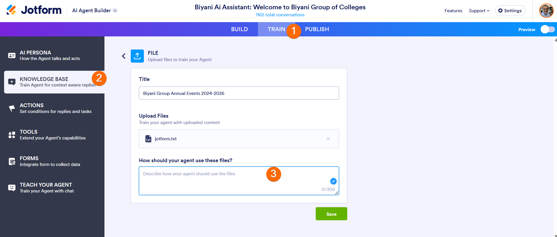 
Jotform AI Chatbot: Not Responding Correctly Despite Complete Knowledge Base Data
Image-1