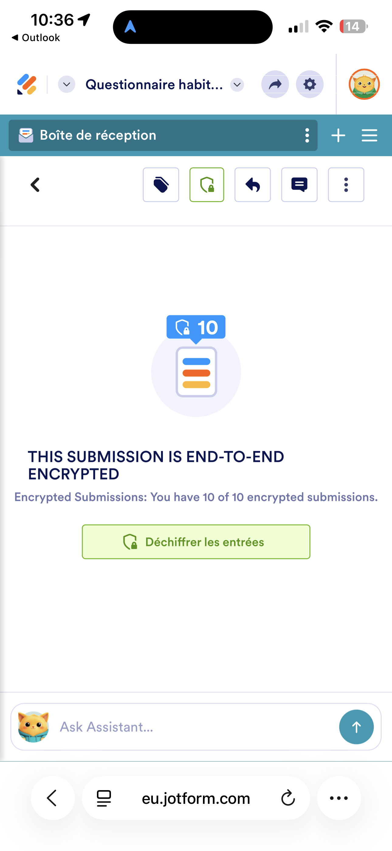 jai pas creer de code acces et la je peux pas voir les resulats Image 1 Screenshot 20