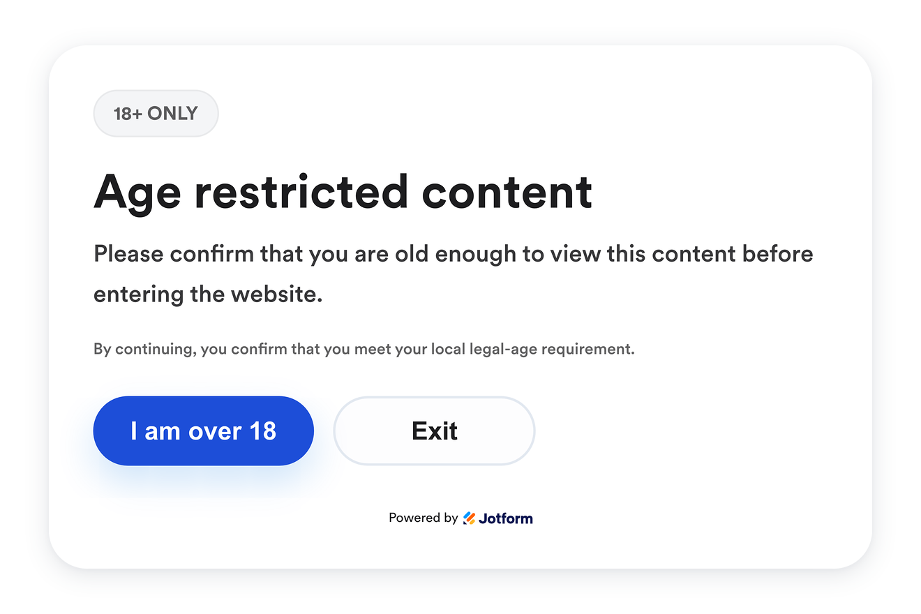 Age Verification Header Image